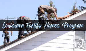 Roofers in Louisiana fortifying a home